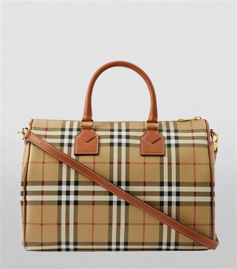 how to spot fake burberry bowling bag|burberry medium check bowling bag.